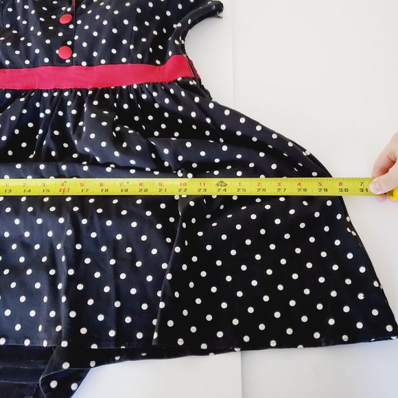 Sourpuss Black and Red Polka Dot Mini Dress - Picture 12 of 13